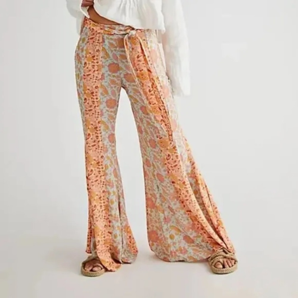 Free People Bali Sultry Boho Flare Pants